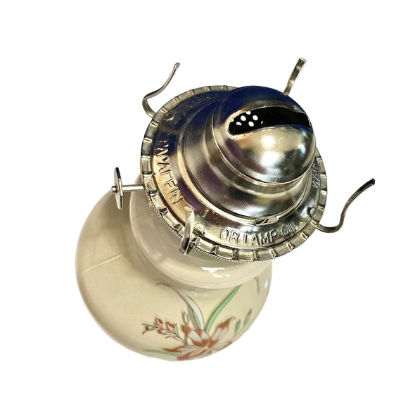 Vintage Kaadan LTD Lily Flower Glass Oil Lamp - Picture 5 of 8